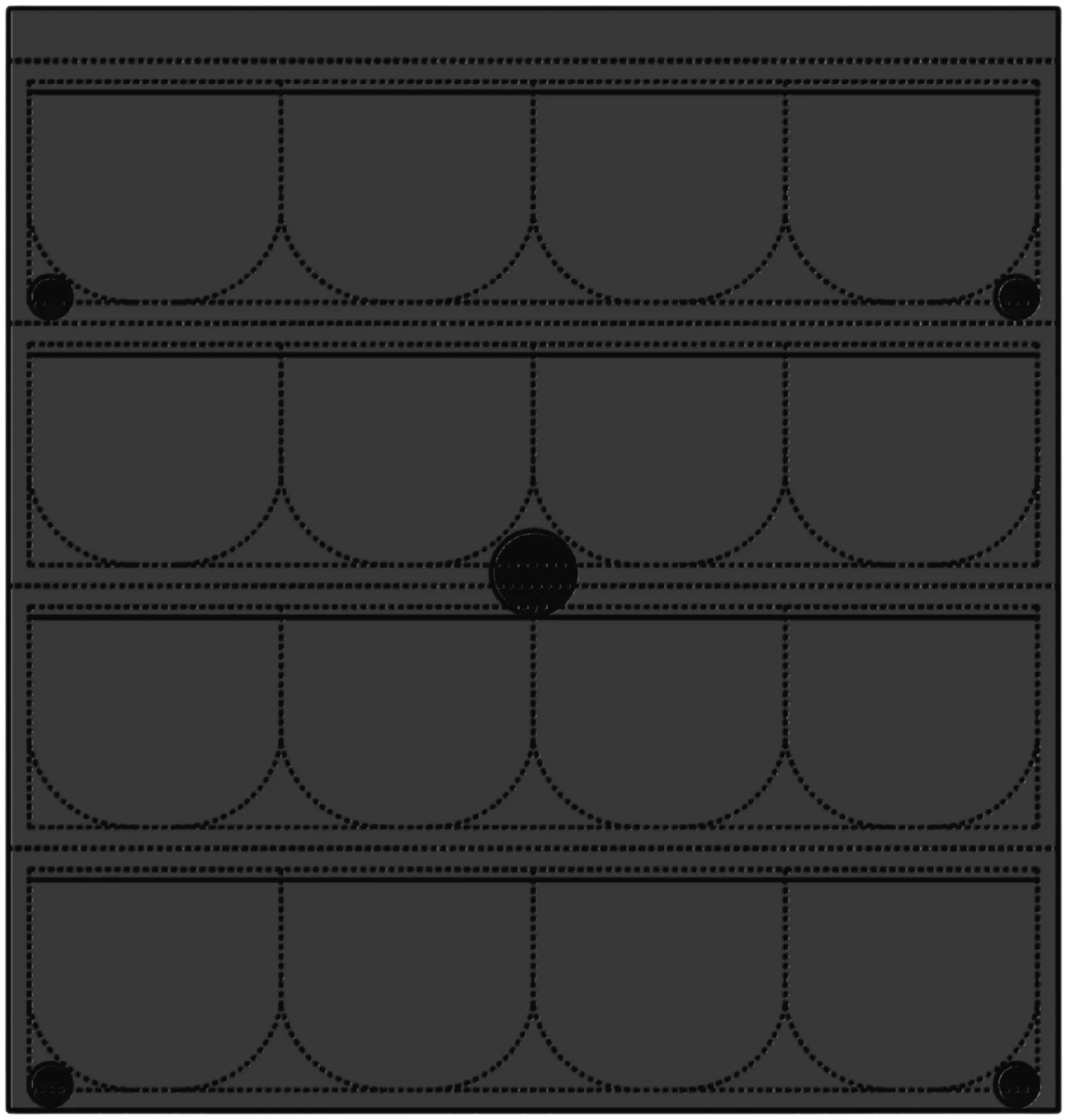 Placa P20R modo feltro — acabamento padrão de produção